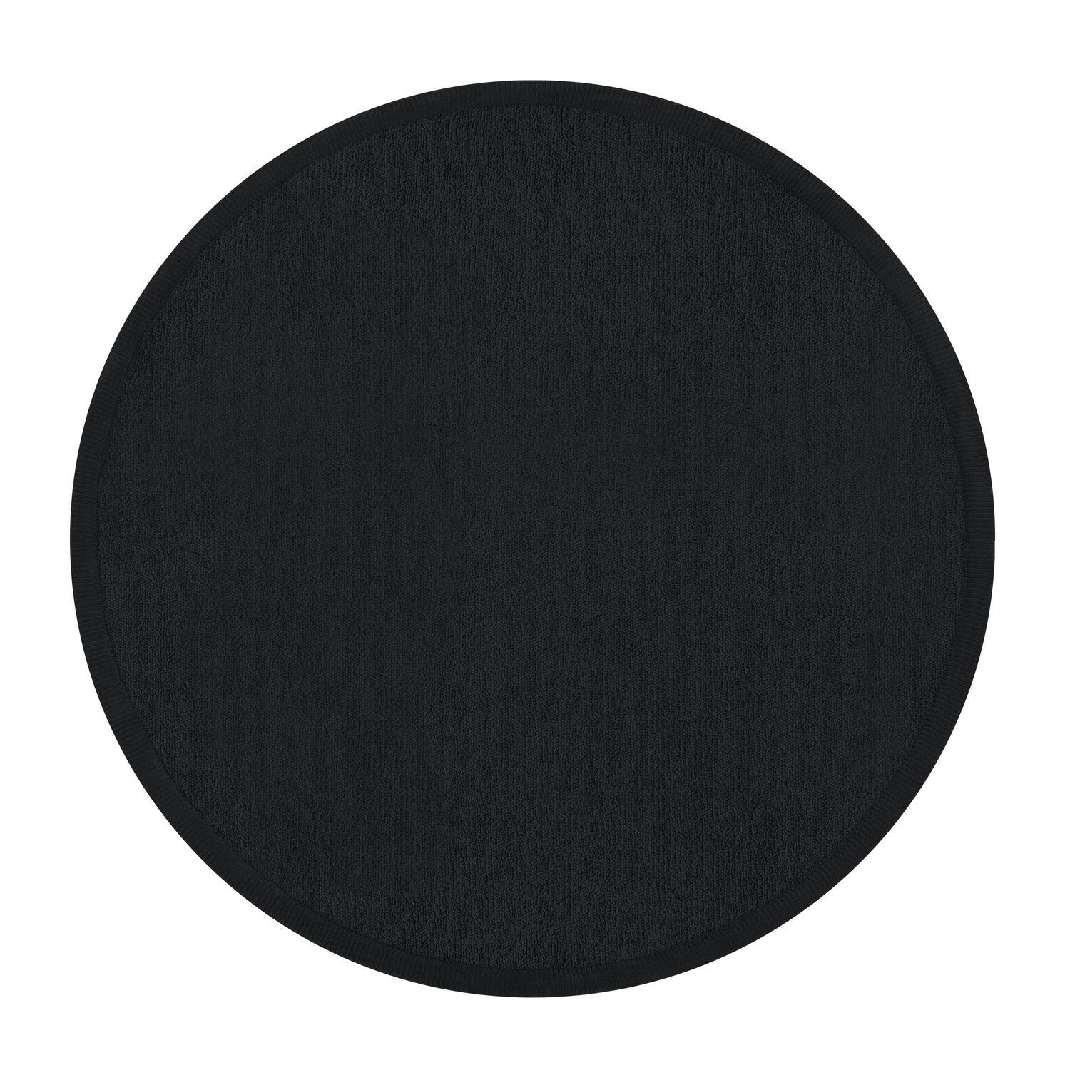 KINDERTEPPICH Schwarz Ø 200 cm - Schwarz, Kunststoff (200/200cm) - TT Home