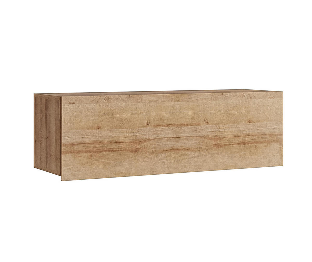 WOHNWAND Kossana 8 Modern Goldene Eiche matt 290/200/52 cm - Funktional Modern - Hellbraun, Holzwerkstoff/Kunststoff (290/200/52cm) - AX Living