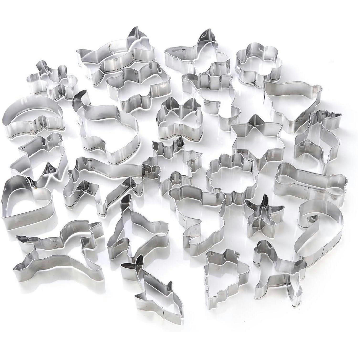 AUSSTECHFORMEN Set 26-teilig Edelstahl - Silberfarben, Metall (22/2.5/30.5cm)