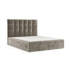 POLSTERBETT Guam mit Stauraum 120/200 cm Beige im Lotta Stoff - Beige/Schwarz, Holz/Holzwerkstoff (120/200cm) - AltaBeds