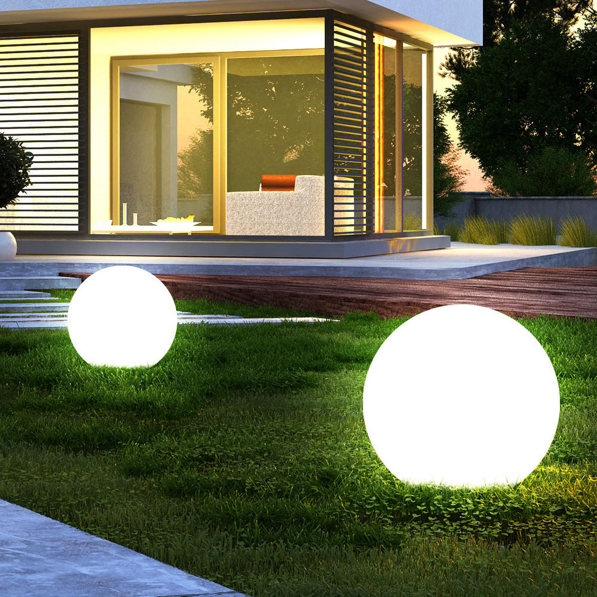 LED AUSSENLEUCHTE Solarleuchte Weiß Kunststoff - Weiß, Kunststoff (25/25/62cm)