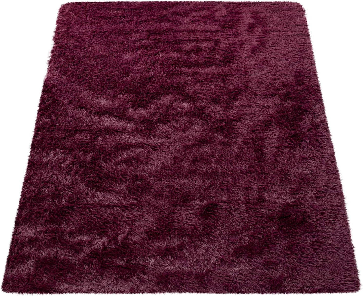 Paco Home Hochflorteppich Lila 120x160 cm