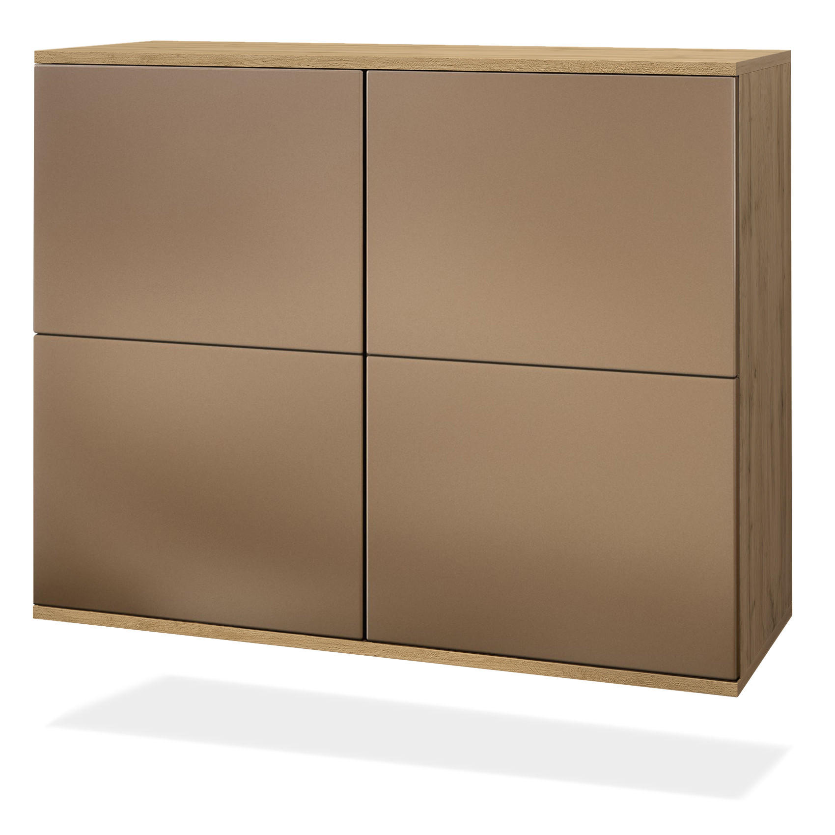 KOMMODE Rova Bronze Optik - Bronzefarben, Holzwerkstoff (92.5/73.5/35cm) - Vladon