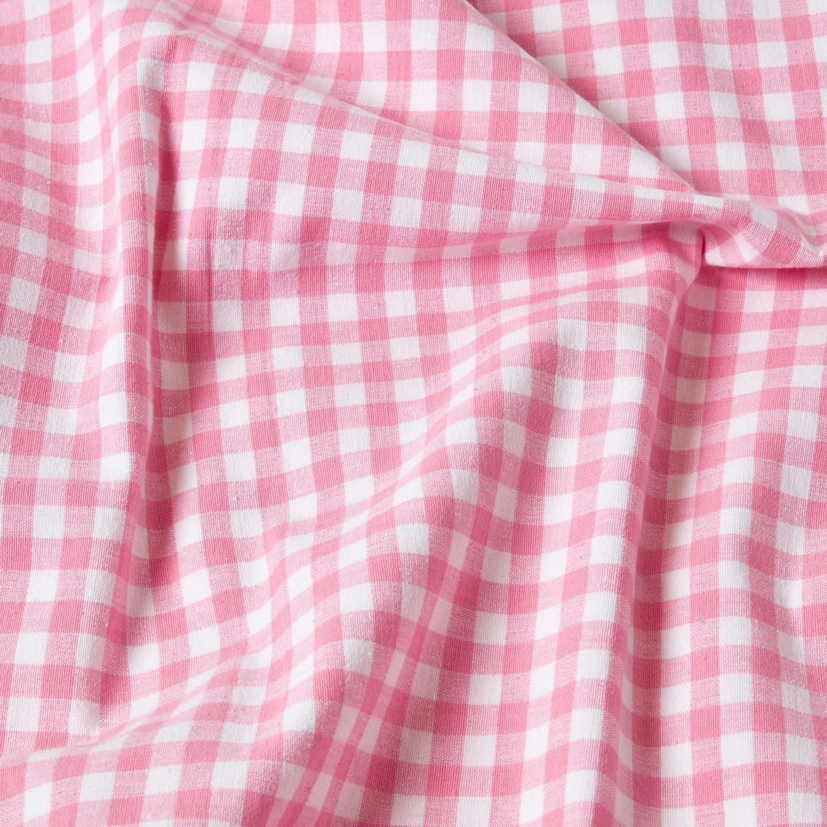 ÜBERWURF 225/255 cm, Vichy Karo 100% Baumwolle - Rosa, Textil (225/255cm) - Homescapes