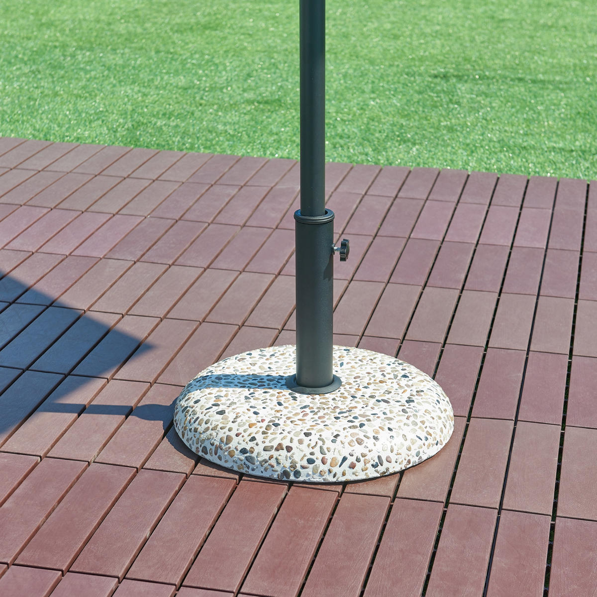 SONNENSCHIRMSTÄNDER Bitritto - Multicolor, Stein (45/45cm) - casa.pro