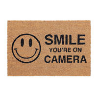 FUSSMATTE - Hellbraun, Kunststoff/Textil (60/40cm) - Relaxdays