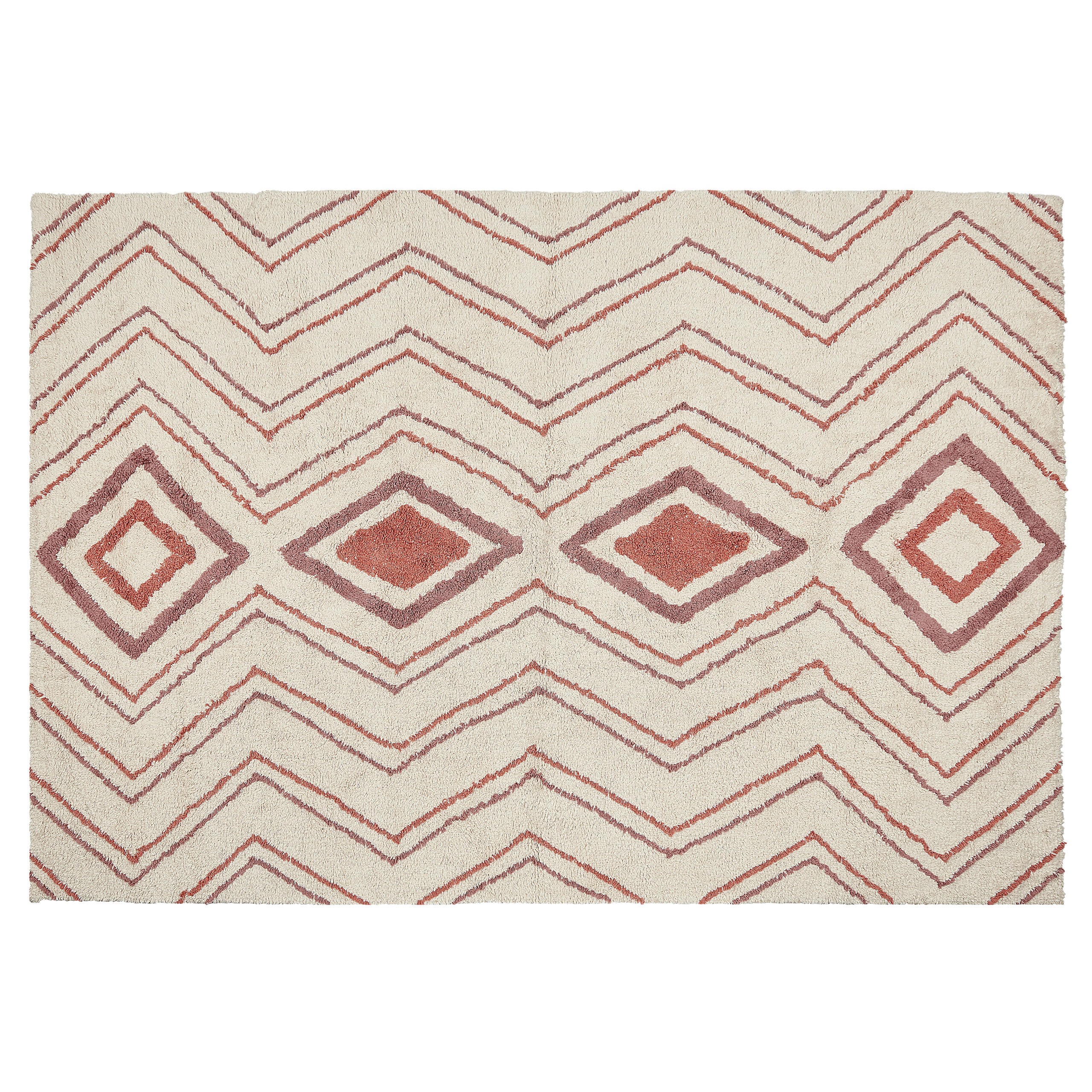 KURZFLOR-TEPPICH Kastamonu 200/140 cm - Beige, Textil (140/200cm) - Beliani