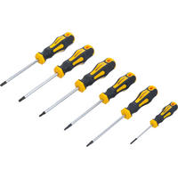 SCHRAUBENDREHER-SATZ | T-PROFIL (FÜR TORX) T10 - T30 | 6-TLG. - Multicolor, Kunststoff/Metall (1/1cm) - BGS technic