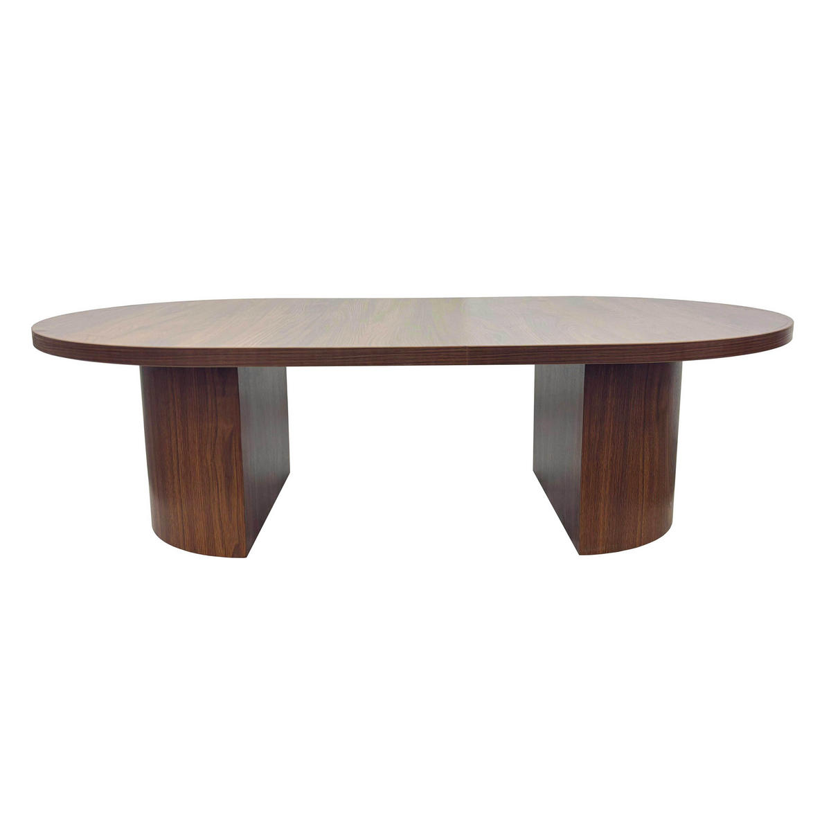 COUCHTISCH, dunkles Holzeffekt - Braun, Holz (120/70/35cm) - Oviala