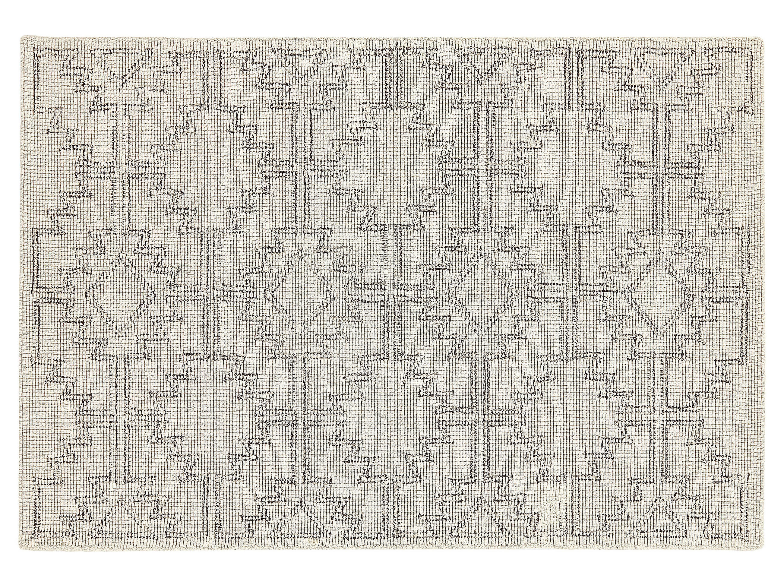 TEPPICH geflochten Urla 200/140 cm - Beige, Textil (140/200cm) - Beliani
