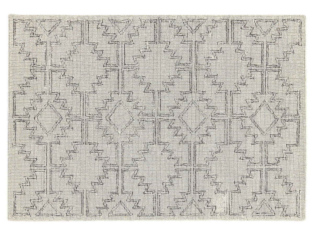 TEPPICH geflochten Urla 200/140 cm - Beige, Textil (140/200cm) - Beliani