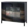 KOMMODE Grömitz Schwarz Hochglanz - Schwarz Hochglanz, Holzwerkstoff (92.5/83.5/35cm) - Vladon
