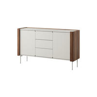 KOMMODE Paris 141, Nussbaum mit Kaschmir - Kaschmir/Walnussfarben, Holzwerkstoff (141/83/40cm) - Bettso