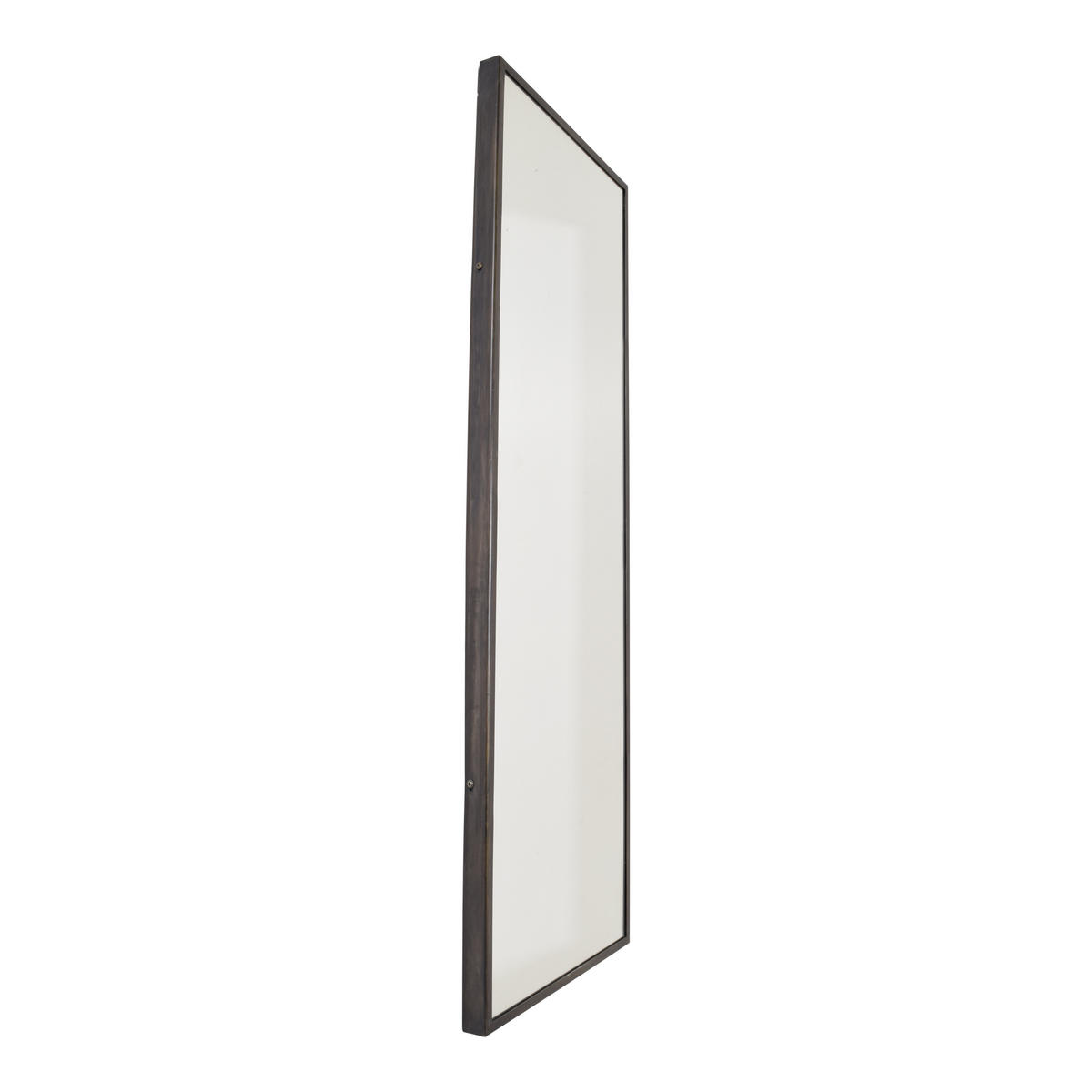 WANDSPIEGEL Rimo Schwarz - Messingfarben, Metall (40/120/4cm) - LOFT42