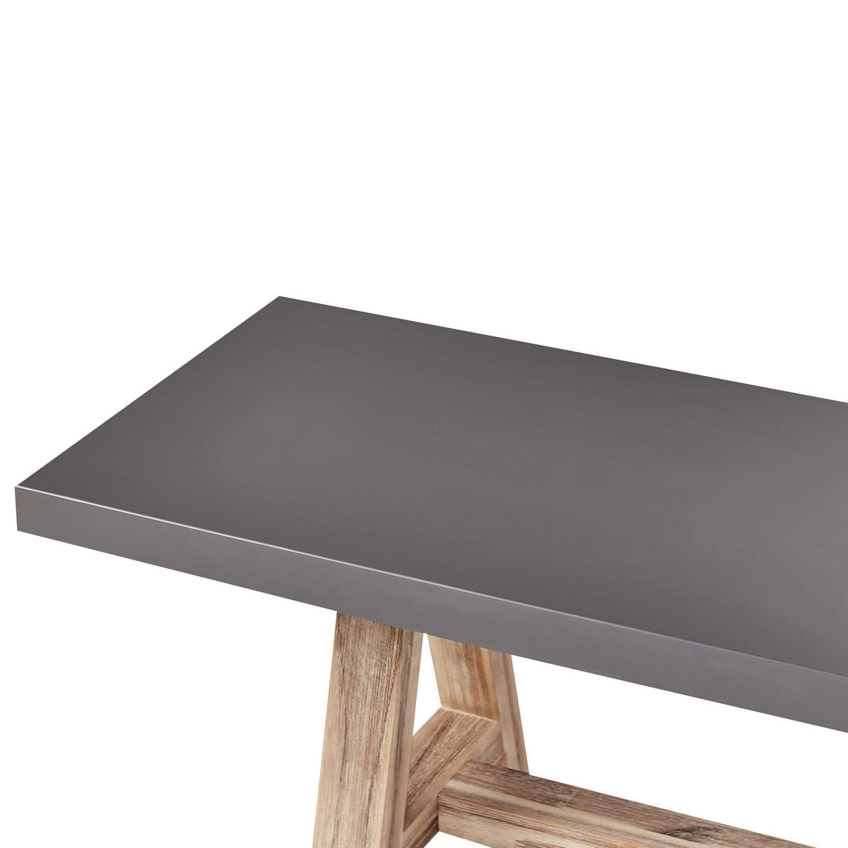 GARTENBANK 3-Sitzer Grau Tonnare - Hellbraun/Grau, Stein (200/45/40cm) - Beliani