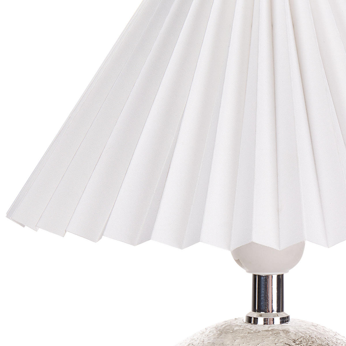 TISCHLAMPE 2er Set Weiß/Grau Zeyi - Weiß/Grau, Keramik (25/25/32cm) - Beliani
