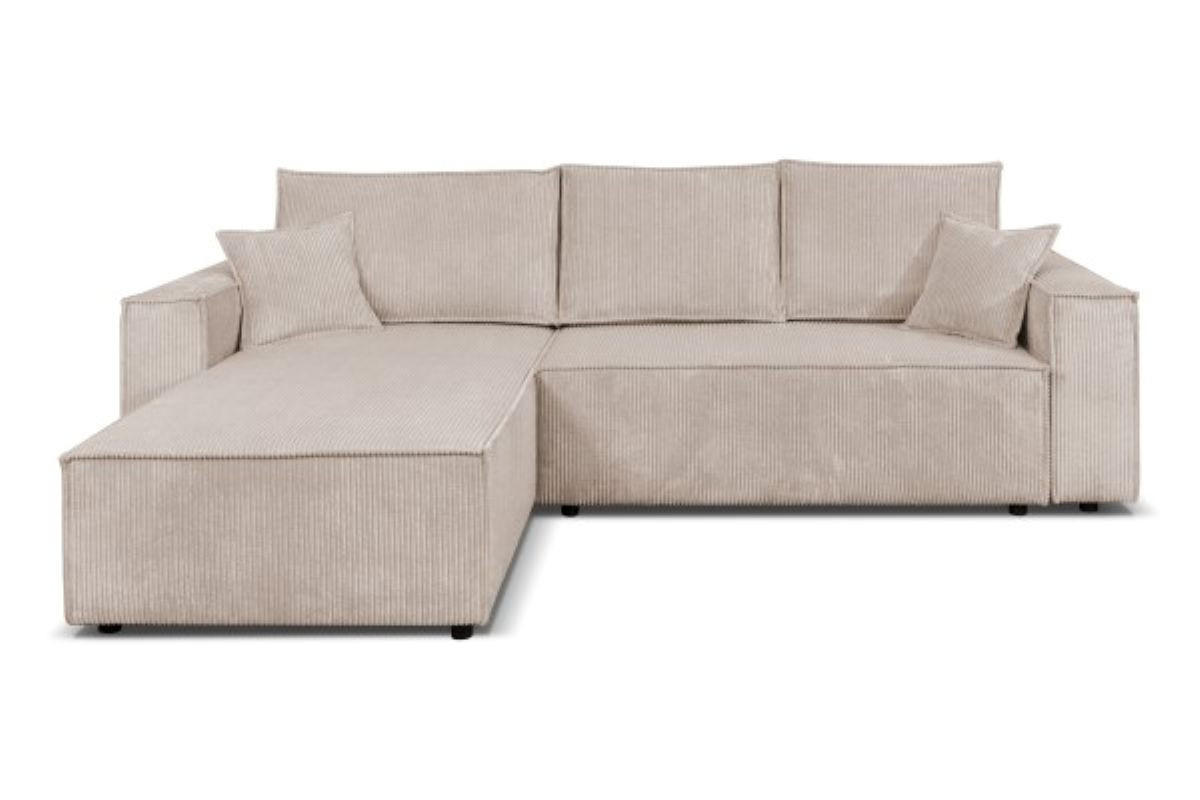 ECKSOFA Passio L-Form mit Schlaffunktion und Bettkasten 275 cm cappucino - Cappuccino, Kunststoff (275/190cm) - Margaret Hadas24