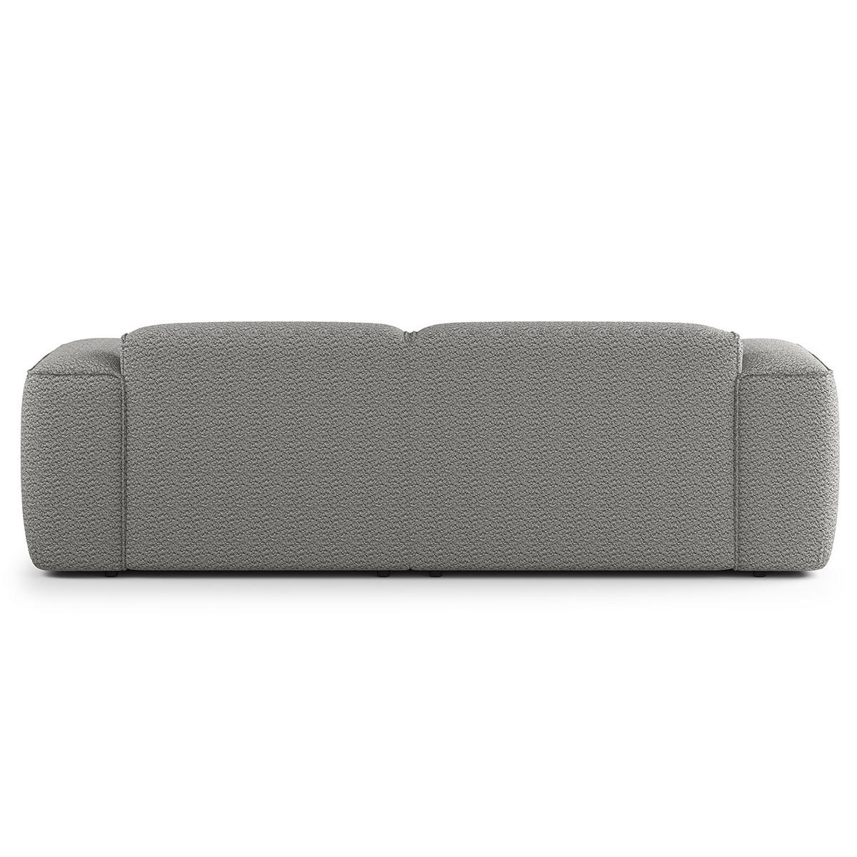 ECKSOFA mit XL-Longchair - Schwarz/Grau, Kunststoff/Textil (260/171cm) - home24