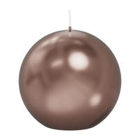 KUGELKERZEN Rosegold Ø 100 mm, 6 Stück - Roségold, Paraffin (10/10/10cm) - Wiedemann Kerzen