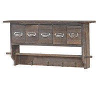 KÜCHENREGAL 5 SCHUBLADEN Braun - Braun, Holz (65/32/13cm) - MCW