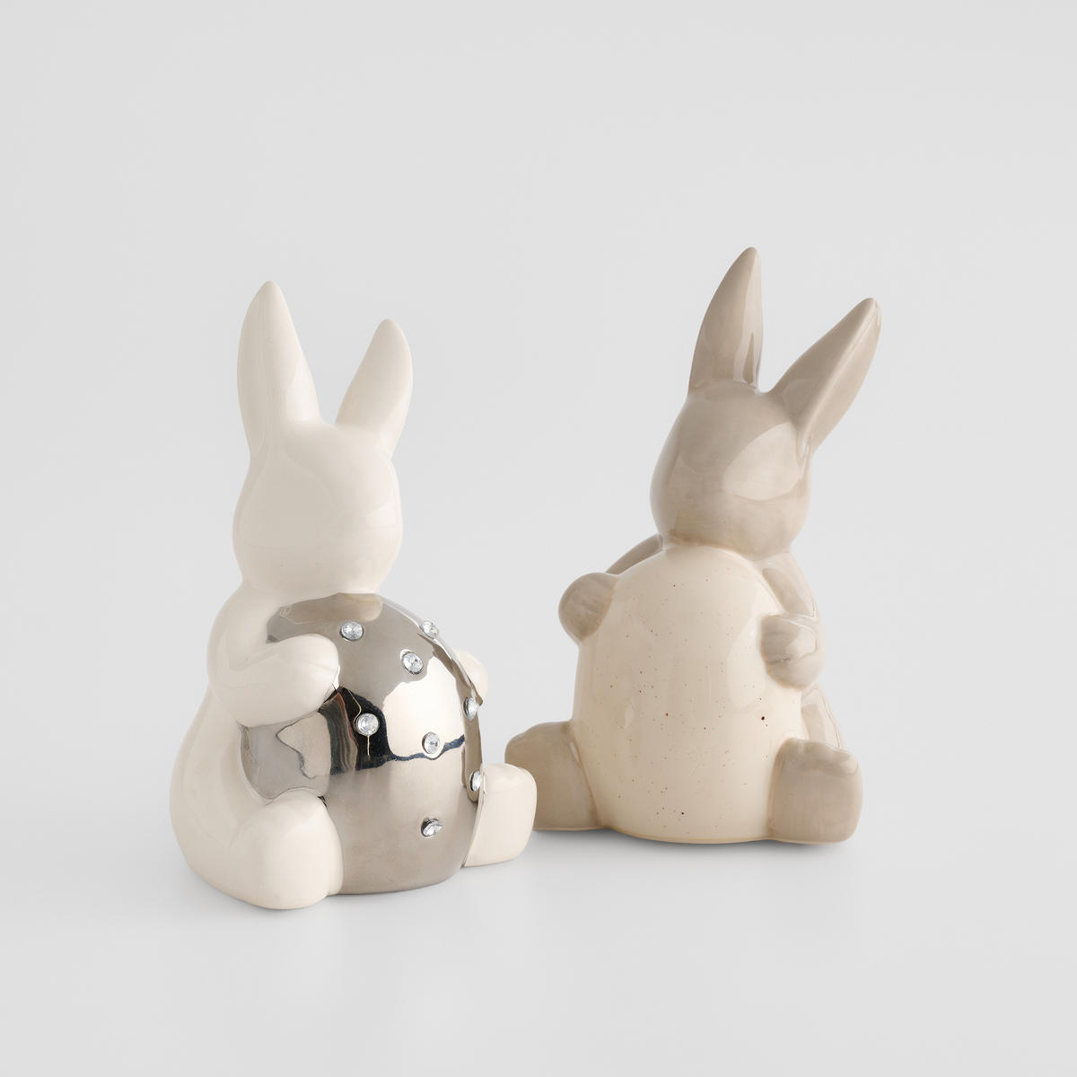 DEKOFIGUR Tulini - Silberfarben, Keramik (9/14.5/8.5cm) - home&you