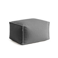 POUF Bouclé Block - Anthrazit, Textil (55/65/35cm) - Mokebo