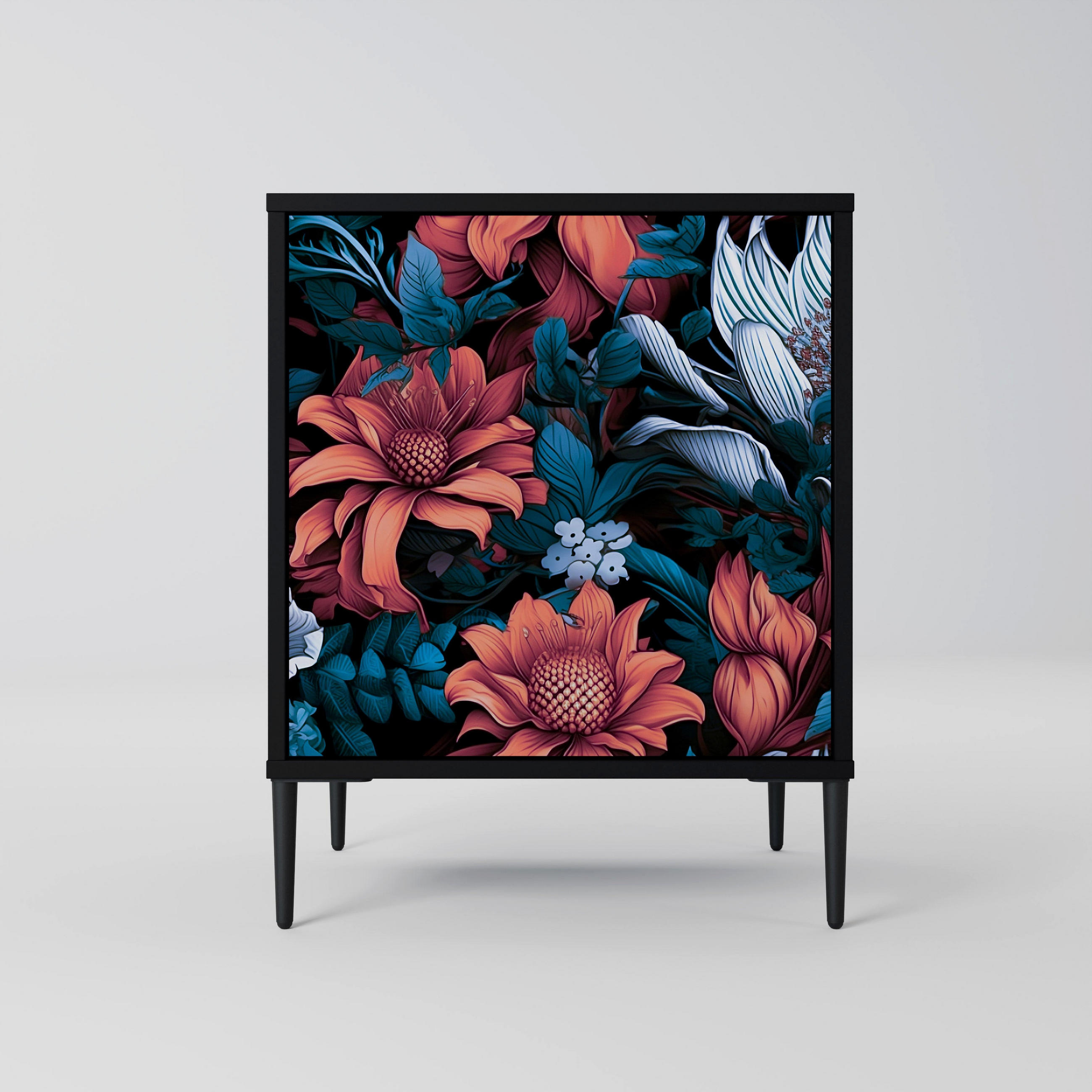 SpaceRebels Sideboard Schwarz 57.5x72.5x42 cm