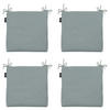 SITZKISSEN Canvas 40/40 cm 4er-Set - Silberfarben, Textil (40/4/40cm) - Madison