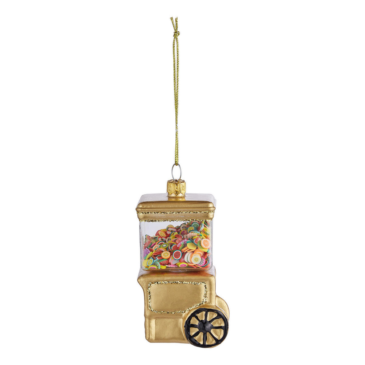 BAUMANHÄNGER Hang On Bonbon Wagen - Goldfarben, Glas (4/9/5cm) - Butlers