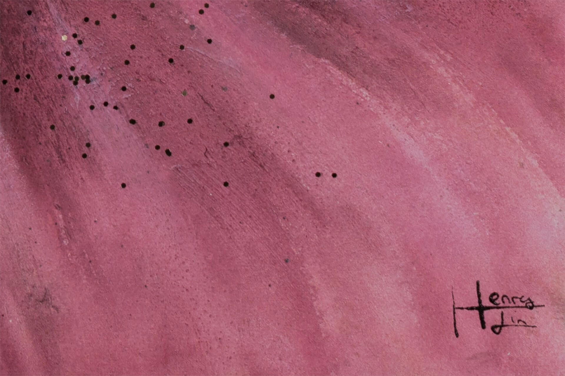 ACRYLBILD HANDGEMALT 80/80 cm - Pink, Holz/Textil (1.3/80cm) - KUNSTLOFT