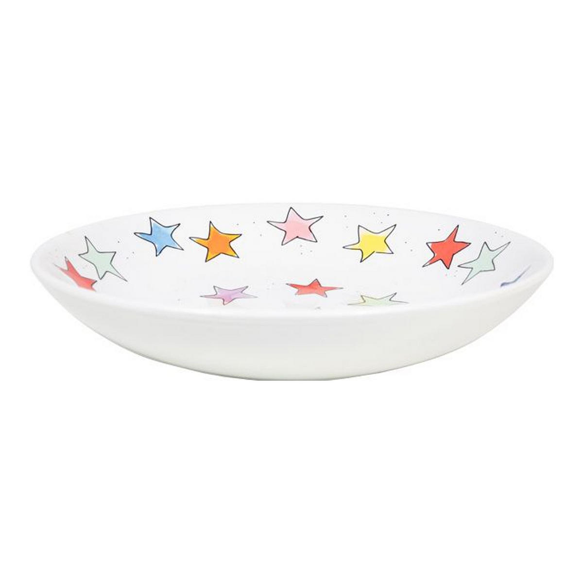 TIEFER TELLER Stern in Bunt - 23cm - Multicolor, Keramik (24/24/4.3cm) - Blond Amsterdam