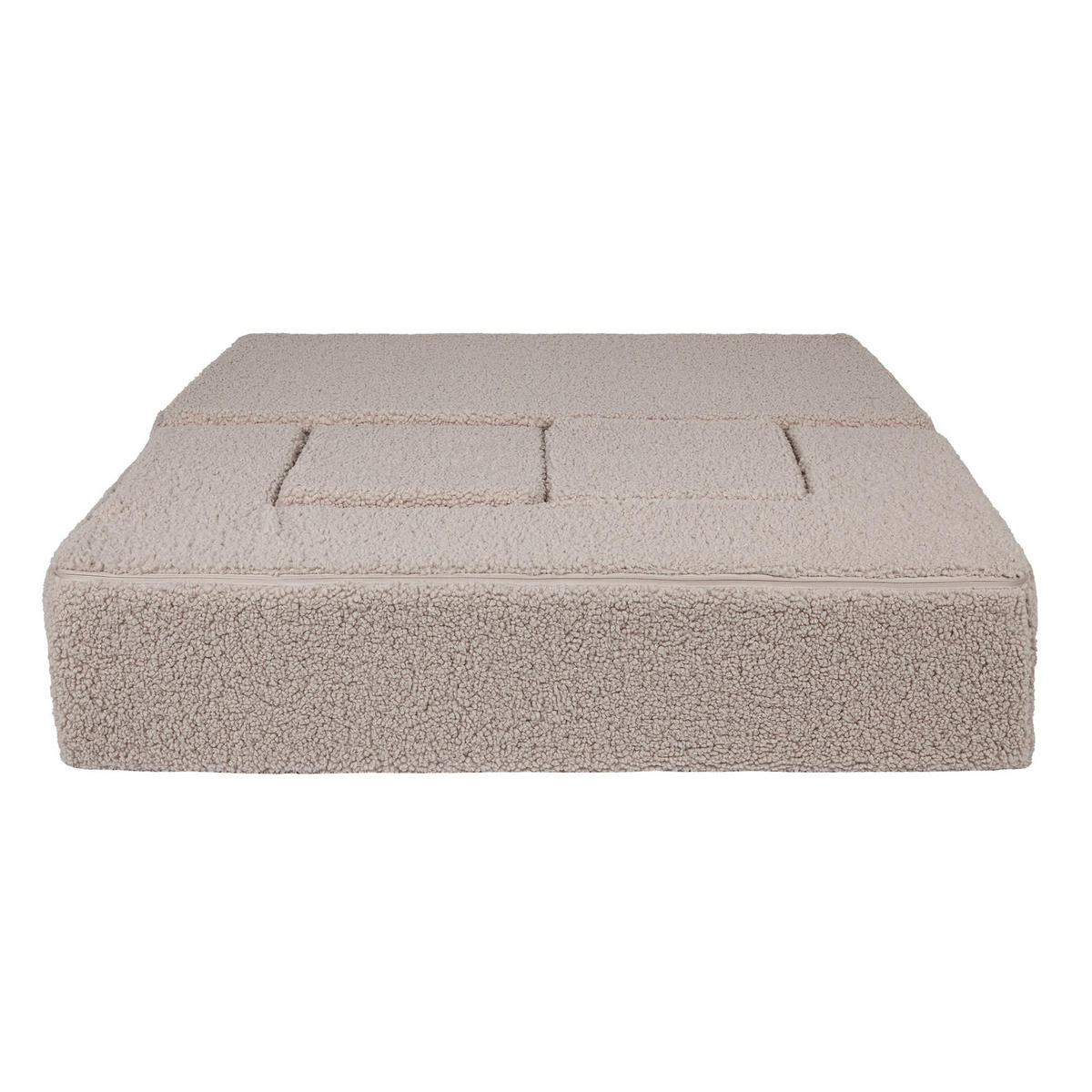 KINDERSOFA, Bearly, Cube, Hellgrau - Grau, Textil (96/40/50cm) - MeowBaby