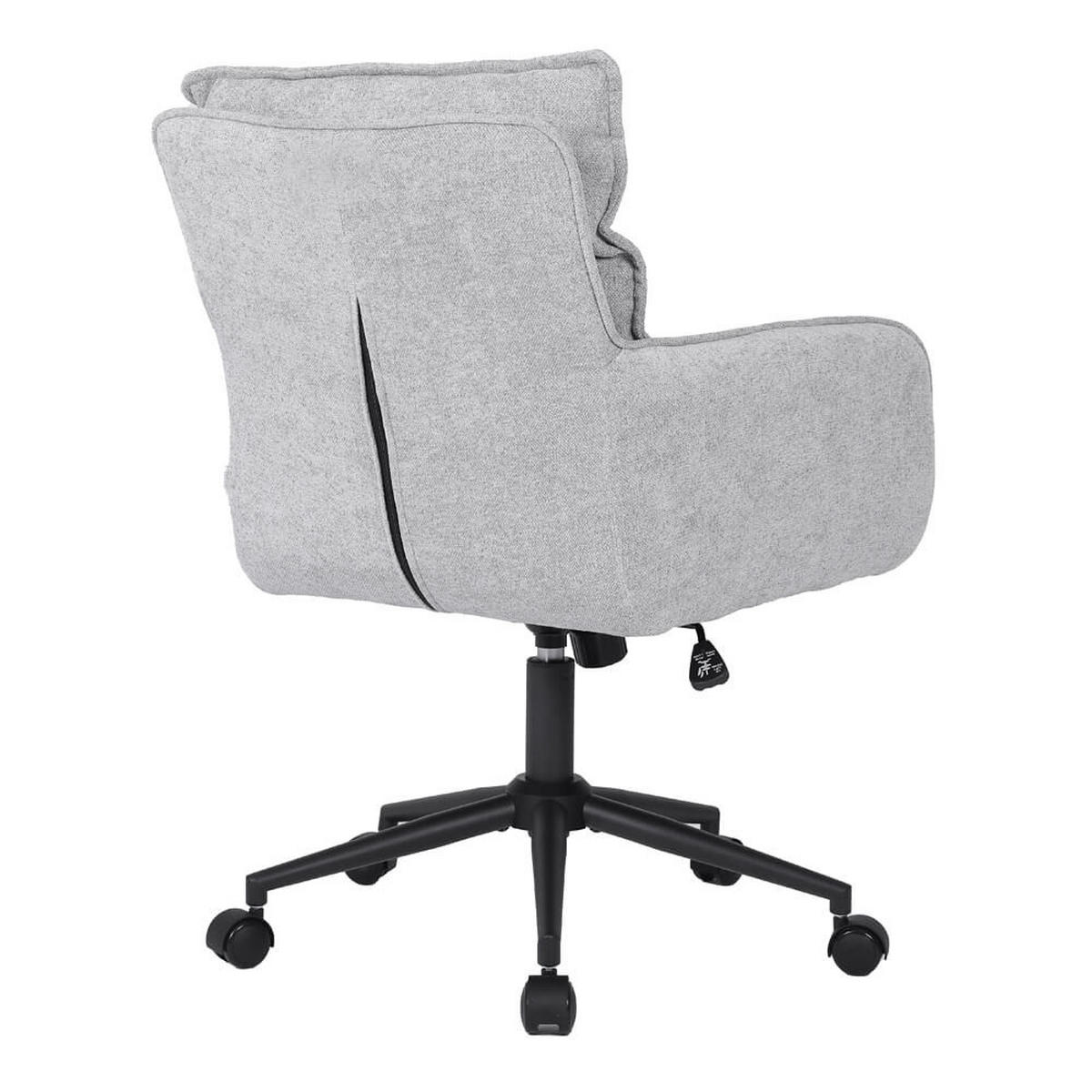 BÜROSTUHL aus Webstoff CORA - Grau - Grau, Kunststoff (60/100/70cm) - Home Deluxe