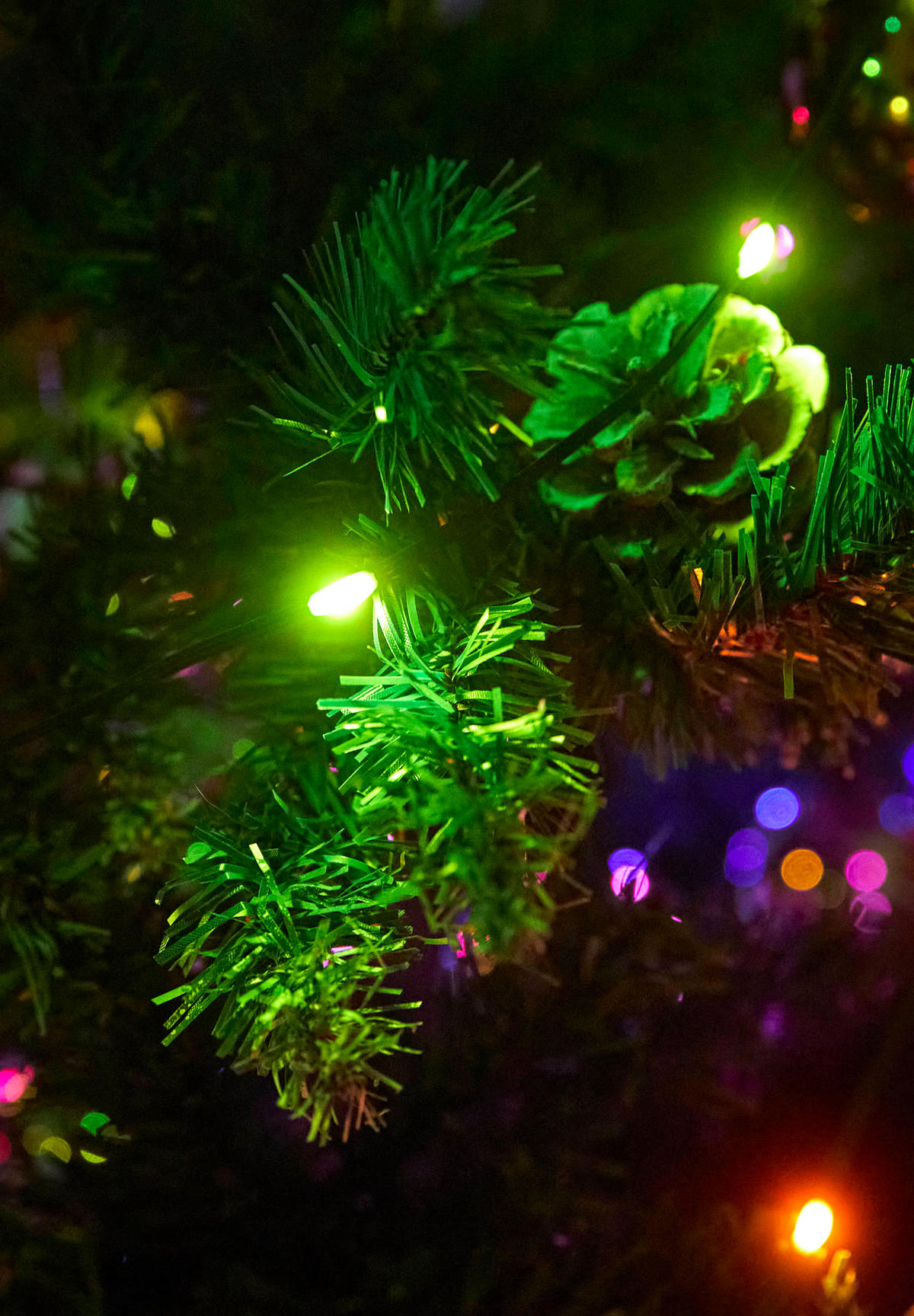 LED-EFFEKTLICHTERKETTE - mit Musiksensor, 100 Mikro-LEDs, IP44 wetterfest für Innen und Außen, 10m Länge, 5m Zuleitung - Weiß, Kunststoff (100cm) - Northpoint