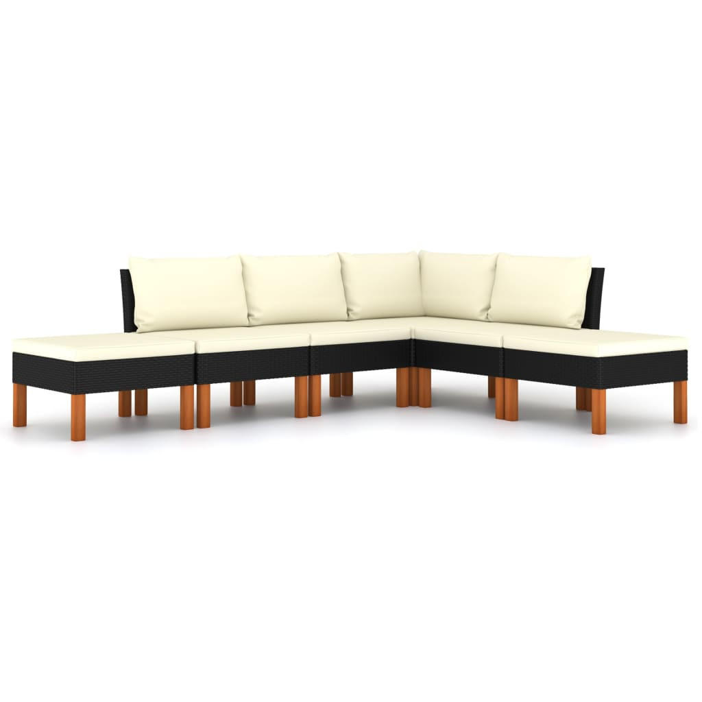 GARTENSET Yee 6-teilig - Schwarz, Metall - Nettlife