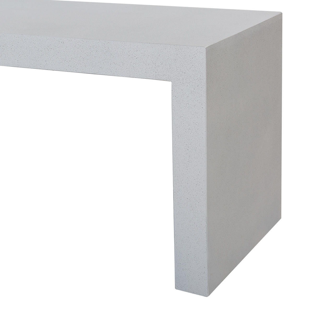 GARTENBANK Betonimitation weiß 150 cm Taranto - Weiß, Stein (150/40/40cm) - Beliani