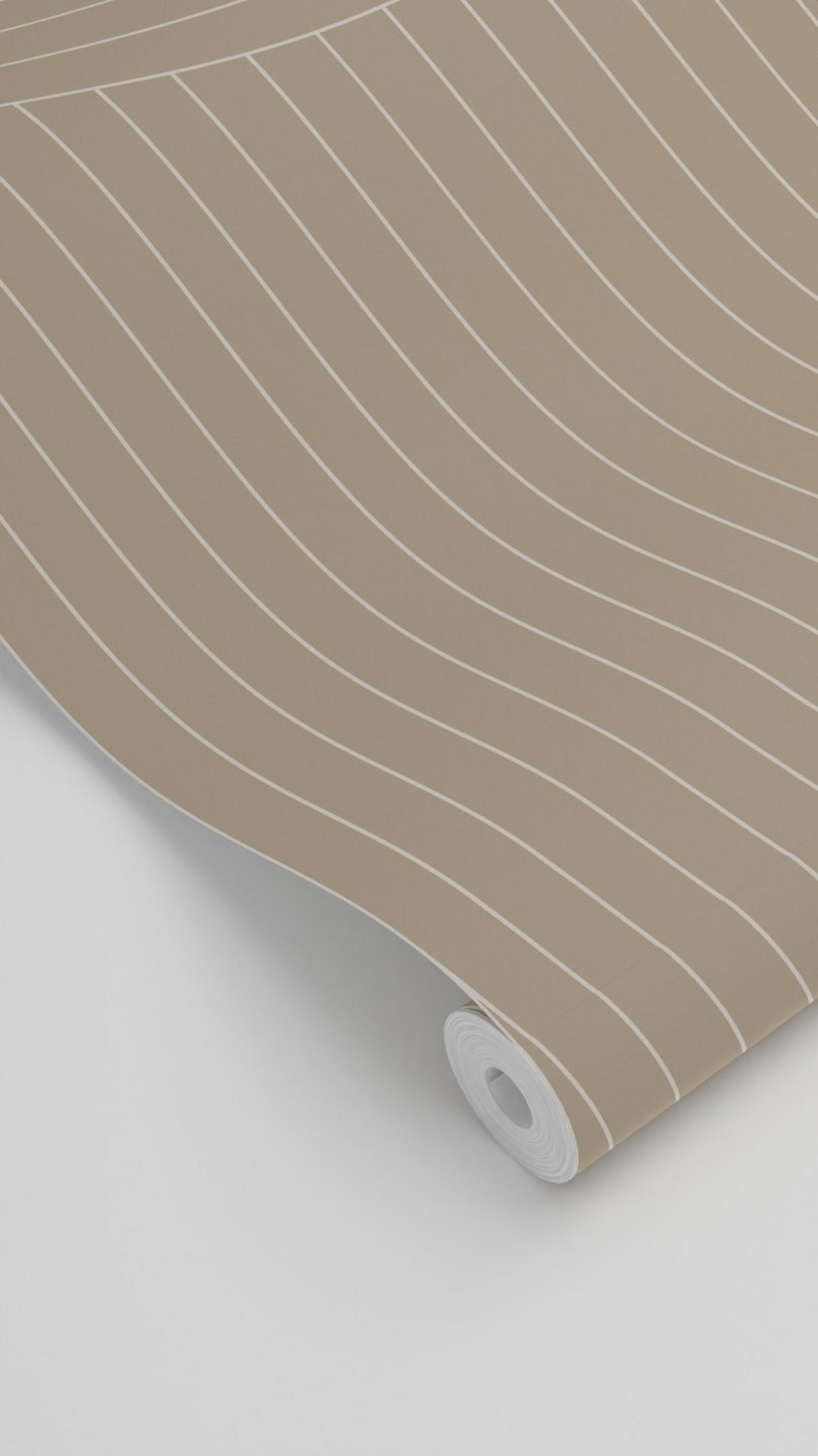 TAPETE grafische Linien 50 x 900 cm - Beige, Papier (50/900cm) - ESTAhome