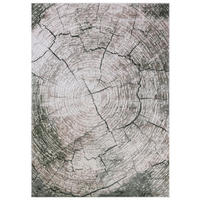 KOBEREC zelený štruktúra dreva - 160 x 230 cm - lesná zelená, textil (160/230cm) - Mazovia