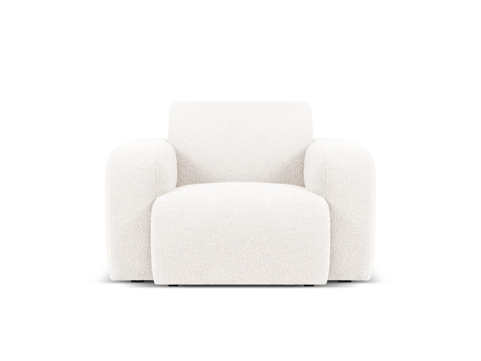 SESSEL Molino aus Boucle weiß - Weiß, Textil (95/72/105cm) - Micadoni