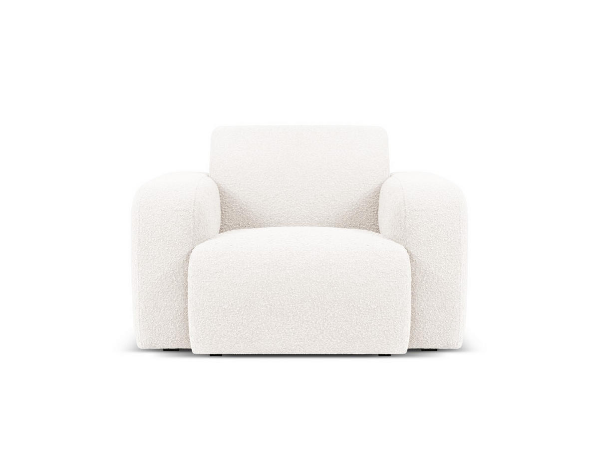 SESSEL Molino aus Boucle weiß - Weiß, Textil (95/72/105cm) - Micadoni