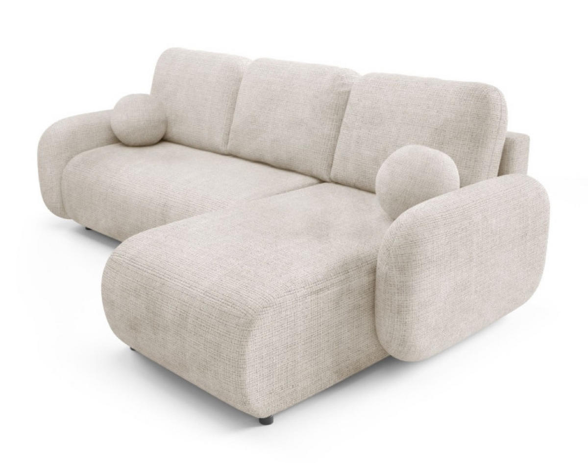 ECKSOFA Beige KOMA Mit Schlaffunktion - Beige, Textil (228/147cm) - Sepro Meble