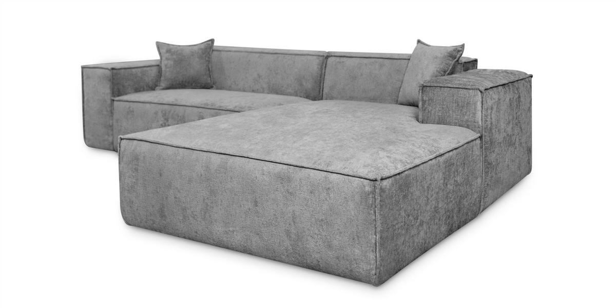 ECKSOFA Carlota - Creme, Holzwerkstoff/Textil (270/192cm) - Fun Möbel