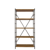 STANDREGAL Iron Hoch Holz/ Metall Braun - Braun, Holz (100/200/42cm) - Dutchbone