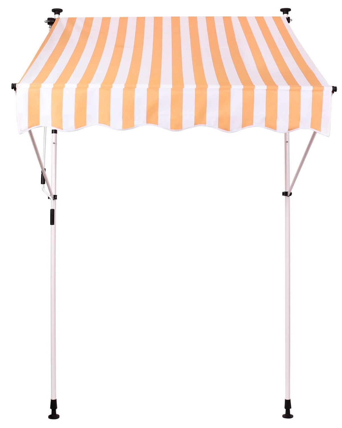 KLEMMMARKISE Wendy 350x120 cm weiß/gelb - Gelb, Metall (350/220/120cm) - TPFGarden