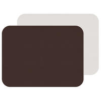 FLEXIMATS Platzsets, 2er Sets, 46x33cm, Braun/Weiß - Braun, Textil (33/46/0.2cm) - Freeform