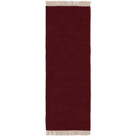 WOLLTEPPICH Liv Dunkelrot 80x250 cm - Dunkelrot, Textil (80/250cm) - benuta Pop