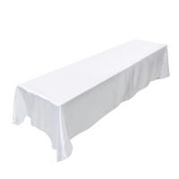 TISCHDECKE 145 x 320 cm Weiß - Weiß, Textil (145/145/1.5cm)