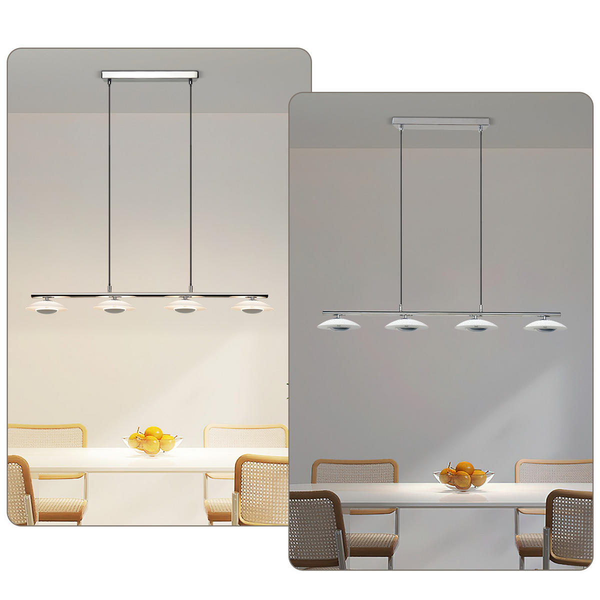 HÄNGELEUCHTE Zorvq 35/133/64 cm - Alufarben, Metall (64/35/133cm) - ZMH