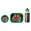LUNCHSET Campus Wild Tiger 3er Set - Dunkelgrün/Multicolor, Kunststoff (1/1/1cm) - Mepal
