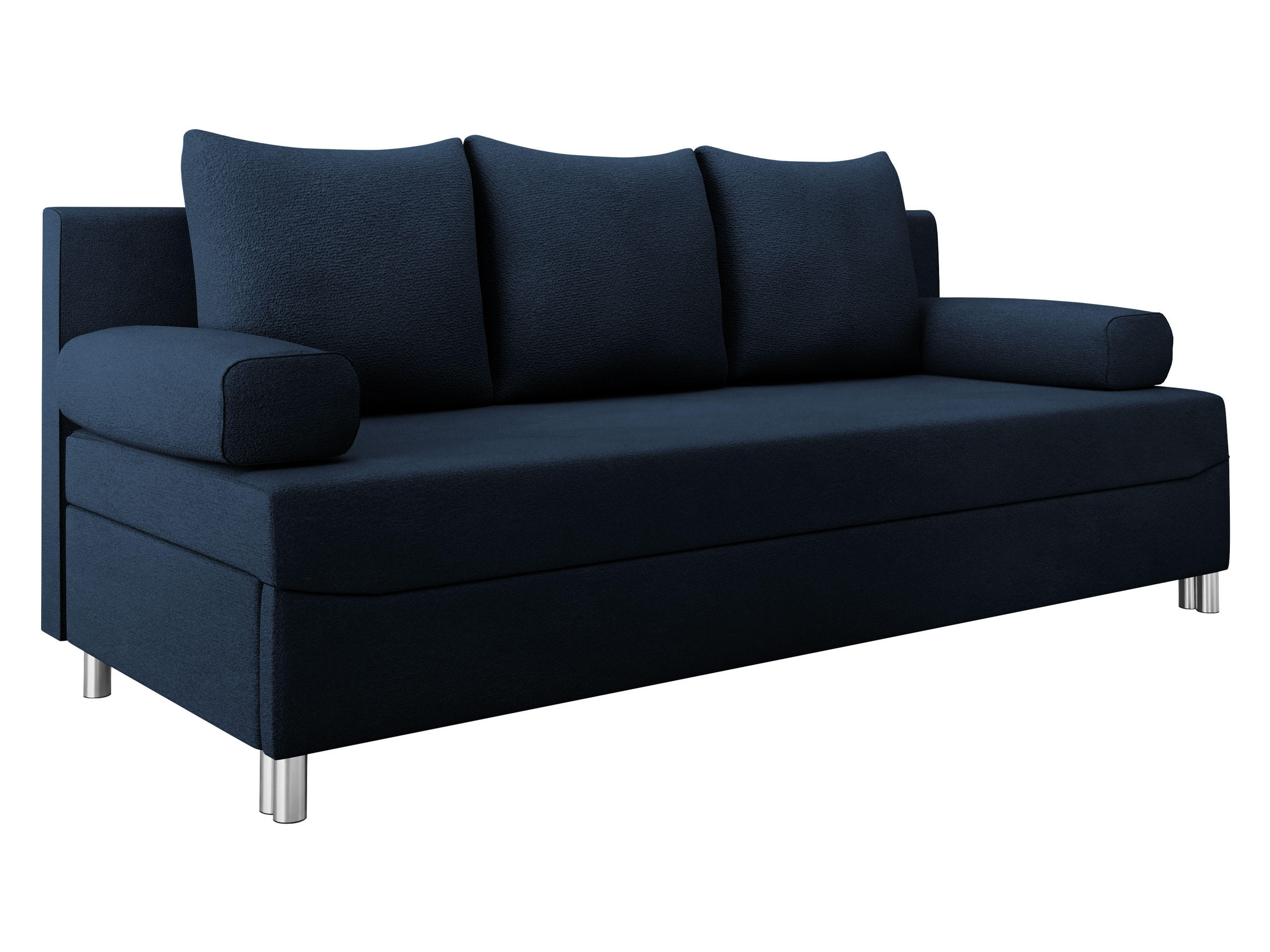 SCHLAFSOFA Dover - Chromfarben/Blau, Holz/Kunststoff (192/86/80cm) - MIRJAN24